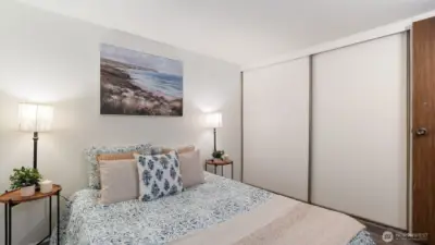 Large closet in the primary bedroom