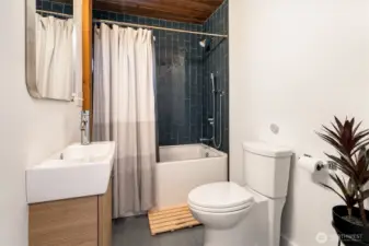 Guest bathroom off of bonus room.