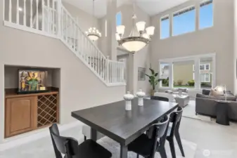 Built in wine cabinet