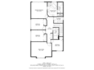 Floor plan for upstairs