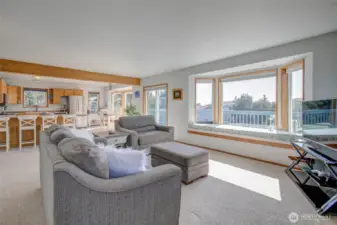 Open space for entertaining