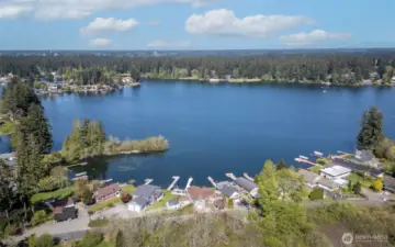 View of the lake looking east