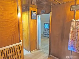 Looking towards the second bedroom from the first.