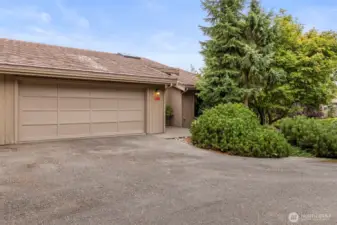 No steps to the front door! 2 car garage