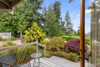 Back deck with trex decking