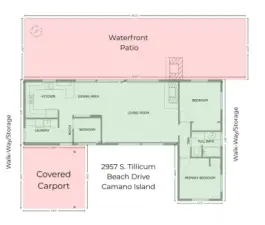 Floorplan, not including the bunk house.