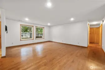 Living room, lots of natural light