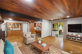 Family room, virtual staging