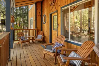 Generous covered porch provides the perfect space to relax during all seasons.