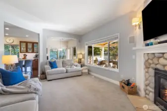 Family Room open to the Kitchen