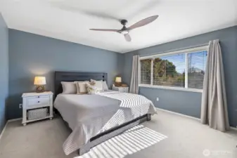 Primary suite with Mt Rainier view