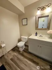 downstairs powder room