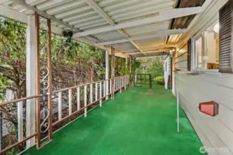 Big covered deck off of family room.