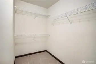 Primary walk-in closet