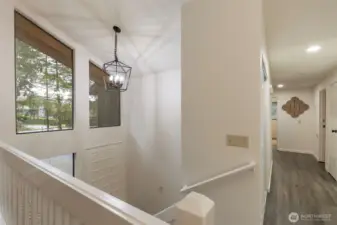 The house has fresh paint throughout, LVP floors, and A/C.