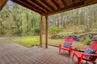 Check out the covered patio!