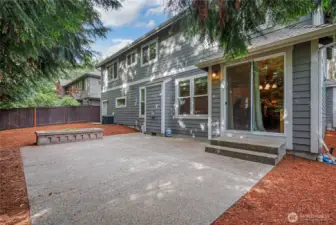 Low maintenance backyard