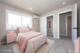 Bedroom #2 virtually staged