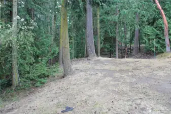 Boundaries are marked, two builders have developed designs for this: Estes & Anderson before buyers decided not to build.