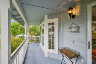 Welcoming Covered Front Porch