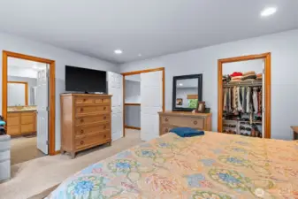 Primary with bath and walk-in closet