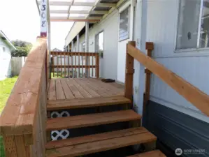 New Porch at front door.