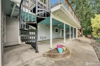 Patio below deck