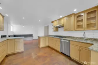 Kitchen features SS Appliances.