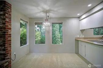 Unit 1 dining area.