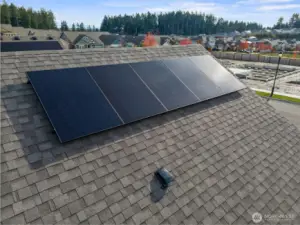 Silfab solar panels are a standard energy-efficient feature.