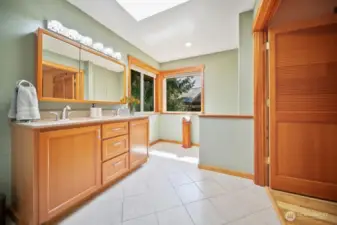 Primary attached bath.