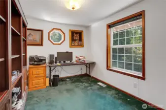 Upstairs bedroom currently used as a office