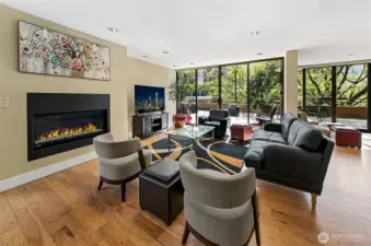 4th Floor community room with access to terrace.