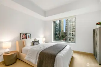 Generously-sized bedroom.