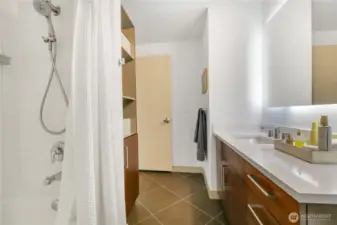 New double shower. Toto Washlet (not shown).