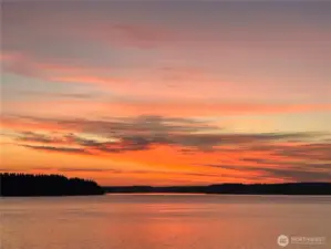 Sunrise view up the passage