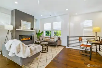 Gas Fireplace keeps it cozy