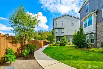 Grassy Area outside front door of unit