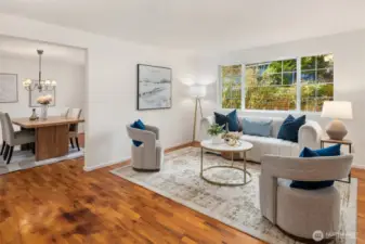 Once through the entrance, this more foraml space is off to the right.