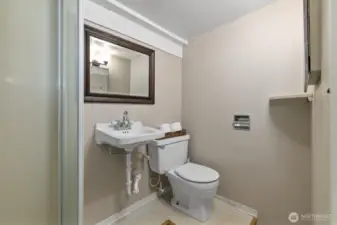 Basement bathroom