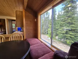 2nd built-in day bed & room for the dining table.