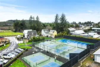 Several Tennis, Pickle Ball, and Basketball Courts