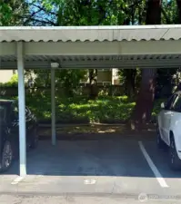 Assigned carport #9 just outside the unit.