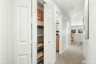 One of three closets.