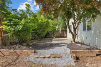 Private backyard.