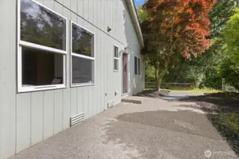 Greenbelt for privacy on the South side of the home.