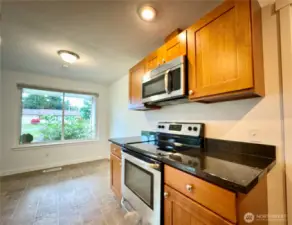 Kitchen with granite countertops