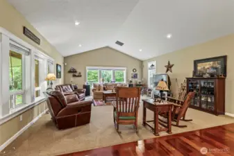 Great room open to beautiful kitchen and entry way...