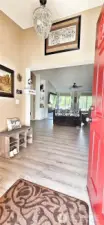 Welcome Home! Front door into foyer