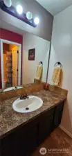 Main Bathroom with private shower room for privacy